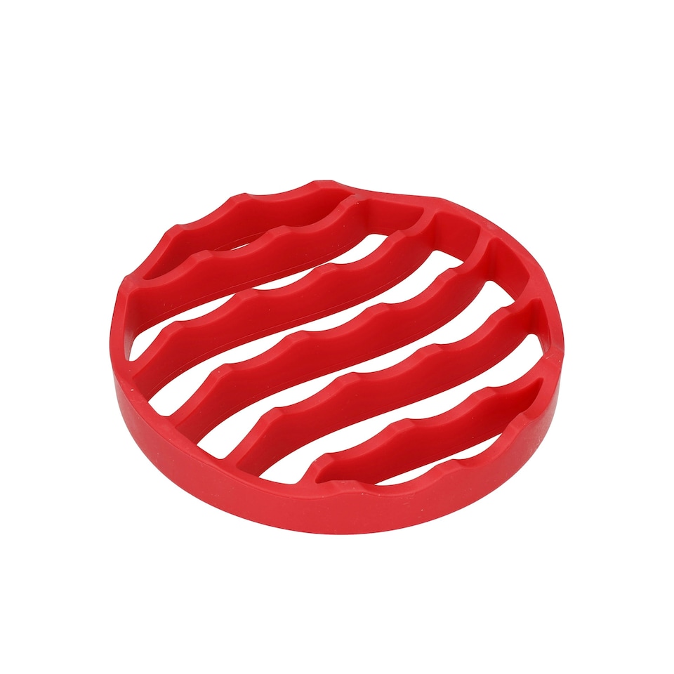 image 1 of Instant Pot Silicone Roasting Rack Red