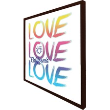 Love california (Picture Frame) Brown | L