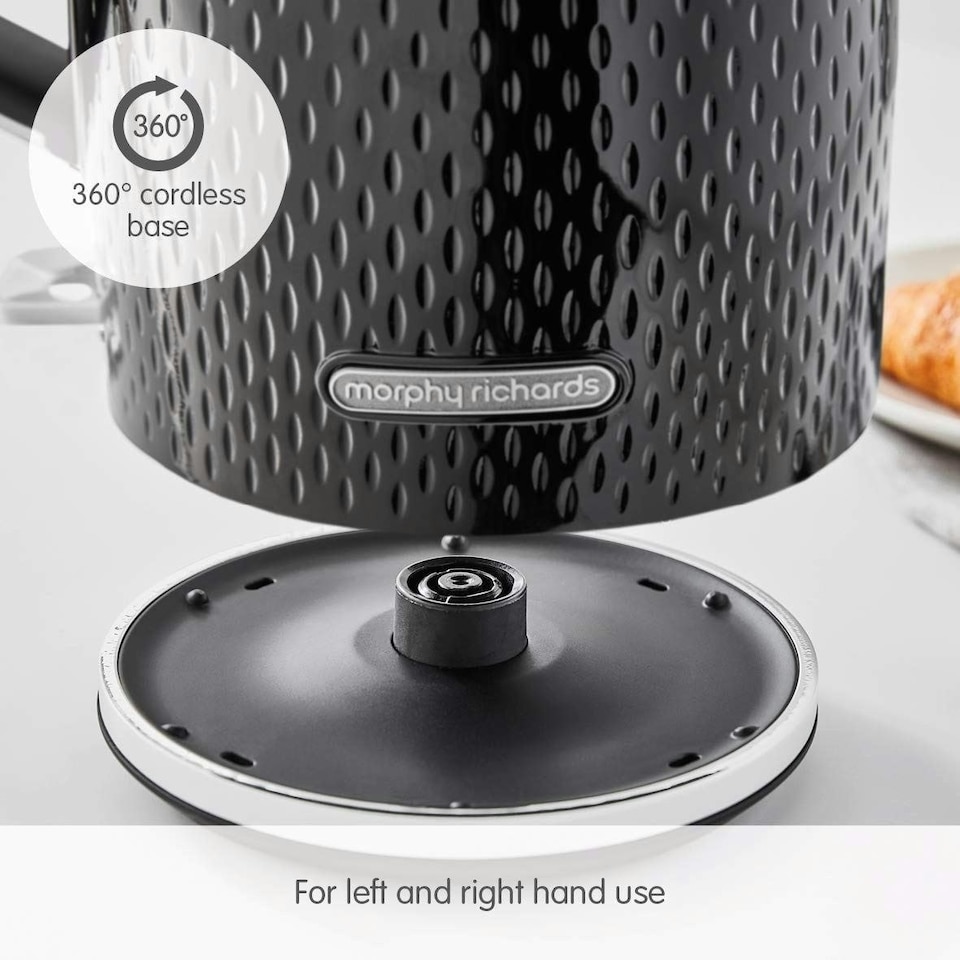image 1 of Morphy Richards Verve Jug Kettle In Black, 3000W 1.7L 7 Cup Capacity - 103010