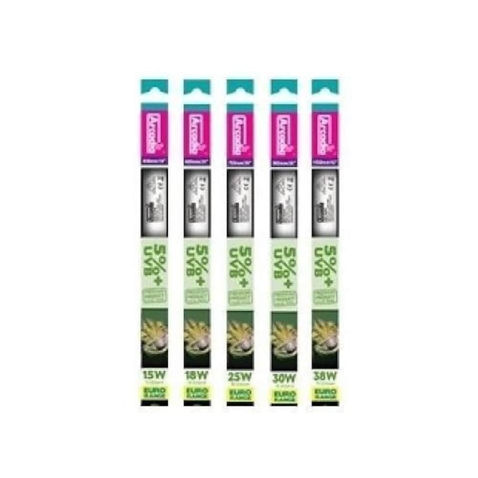 image 1 of Arcadia Euro Range T8 5% UVB Bulb | Multi | 15W 18" 420mm
