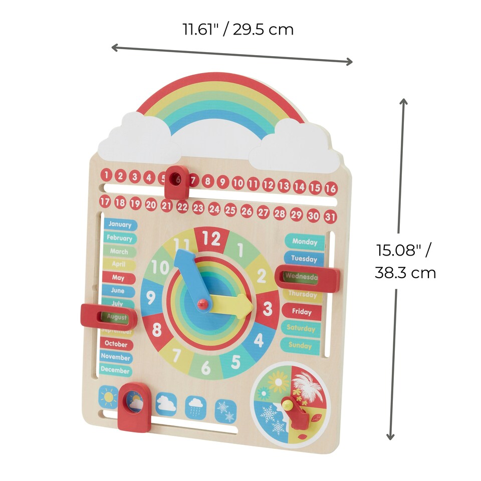 image 1 of Teamson Kids Preschool Play All About Today Calendar, Multicolour