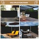image 6 of Outsunny 3x2M Retractable Side Awning Screen Fence Patio Privacy Divider Black | Black | Black