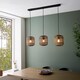 image 4 of Mathias Bar Pendant Ceiling Lamp, Natural Bamboo, Plywood, Matt Black Paint