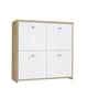 image 7 of Best Chest 4 Door Storage Cabinet White & Oak White