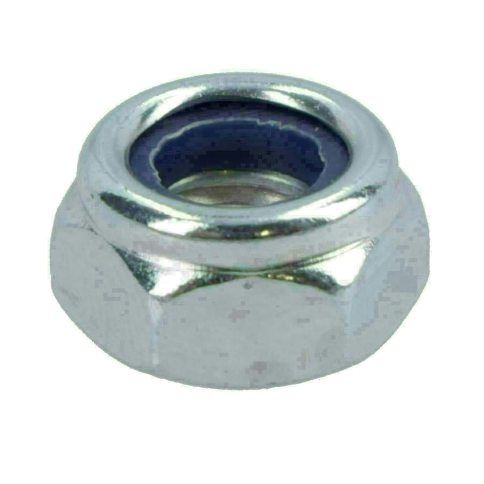 image 1 of M6 x 1.0mm Nyloc Nut Fastener Hexagonal Metric Nuts Grade 8 Zinc Plated 50pk