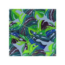 Hand drawn exotic plants Designer Splash Back | White