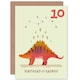 image 1 of Dinosaur Stegosaurus 10 Year old Child Kids 10th Birthday Card