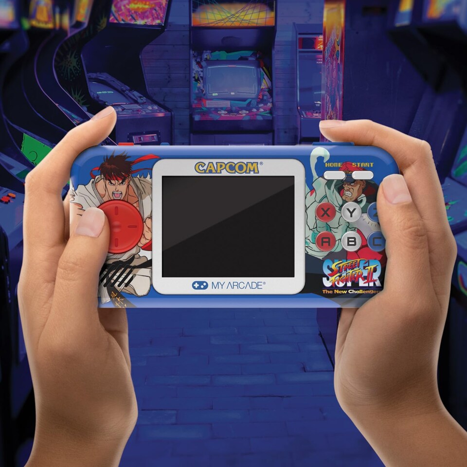image 1 of Super Street Fighter II Pocket Player Pro Portable Gaming System (2 Games in 1)