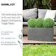 image 3 of Grey Light Concrete Trough Garden Planter H30 L65 W19 cm, 37 ltrs Cap.