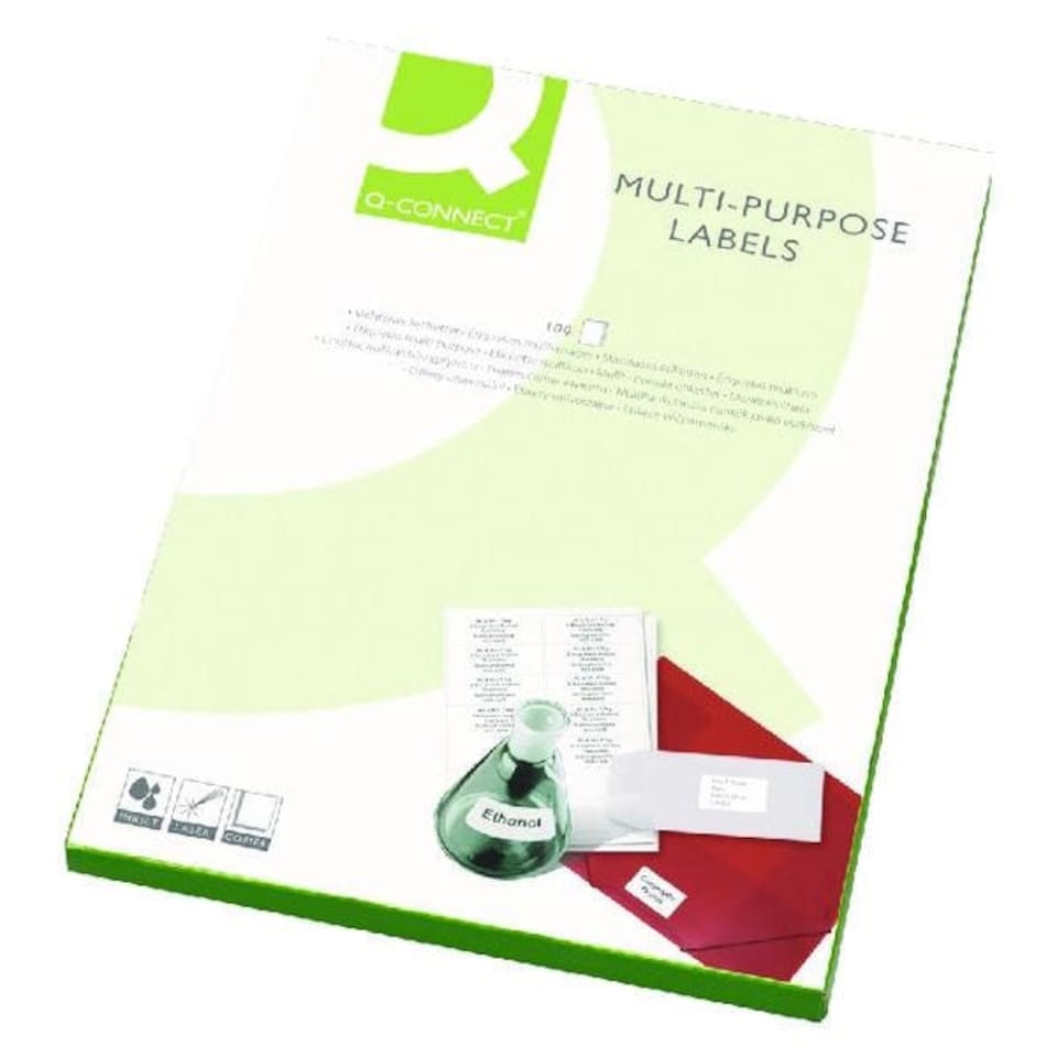 image 1 of Pack of 2400 Multipurpose 64x33.9mm White Labels
