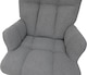 image 5 of Alivio Comfortable Teddy Rocking Arm Chair with High Backrest (Grey)