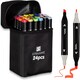 image 1 of Straame Alcohol Markers – Dual-Tip Colouring Pens, (Set of 24)