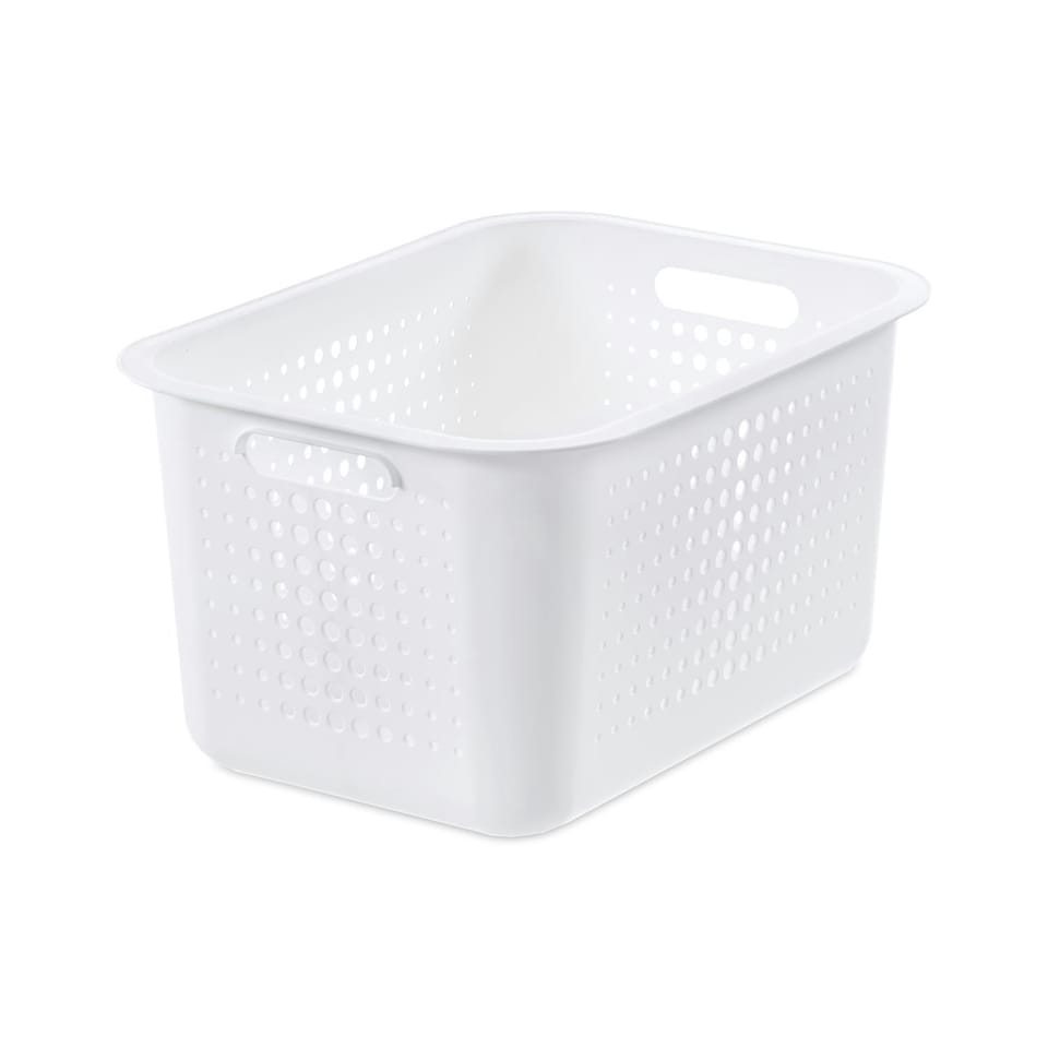 image 1 of SmartStore Lightweight & Durable Basket Recycled20 Storage Box 13L, White
