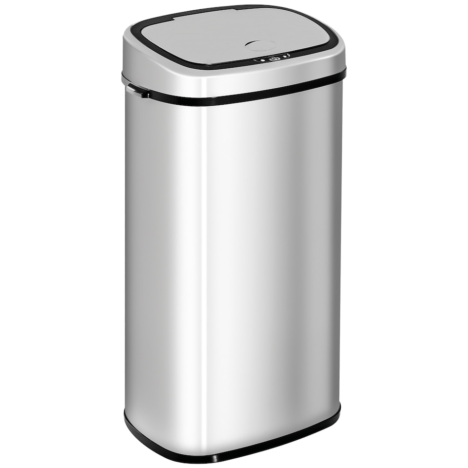 image 1 of HOMCOM 68L Sensor Dustbin Stainless Steel Automatic Kitchen Waste Bin Silver | Silver | 1