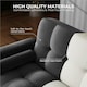 image 4 of Yaheetech Velvet Convertible Sofa Bed Grey