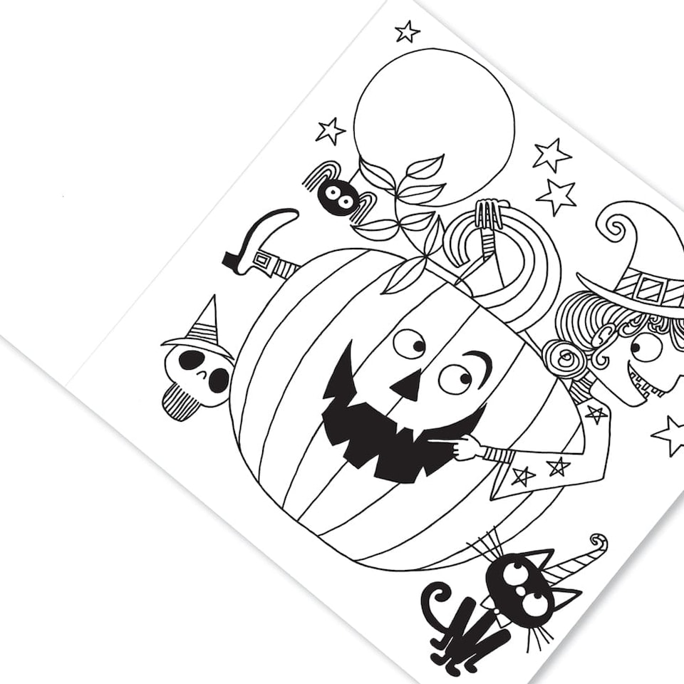image 1 of Rachel Ellen Halloween Colouring Book for Children