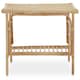 image 1 of Interiors by Premier Elegant Rattan Rectangular Coffee Table With Glass Top, Versatile Cane Furniture, Sturdy Outdoor Table Cream