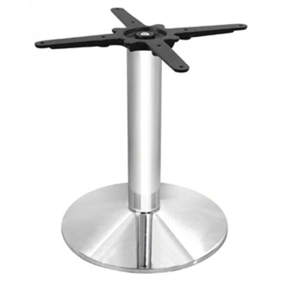 Halle Chrome Coffee Table Base White
