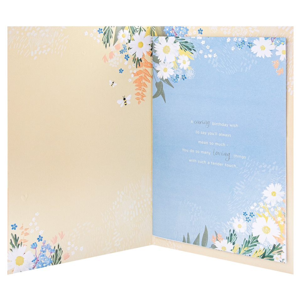 image 1 of Hallmark Birthday Card For Wife - Orange Florals Design And Heartfelt Verse