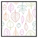 image 2 of Multi colour leaves illustration (Picture Frame) Brown | Oak | L