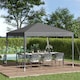 image 2 of Outsunny 3 x 3 m Garden Pop Up Gazebo Marquee Party Tent Wedding Canopy Grey