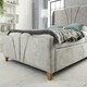 image 2 of Artrek Marble King Bed Frame - Silver