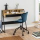 image 5 of Reece 1 Drawer Office Desk in Oak & Black