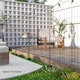 image 5 of Outsunny Garden Decorative Fence 4 Panels 44in x 12ft Steel Wire Border Edging