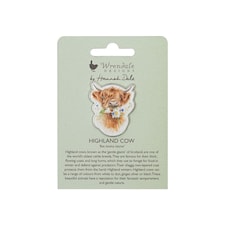 Wrendale Designs Highland Cow Pin Badge