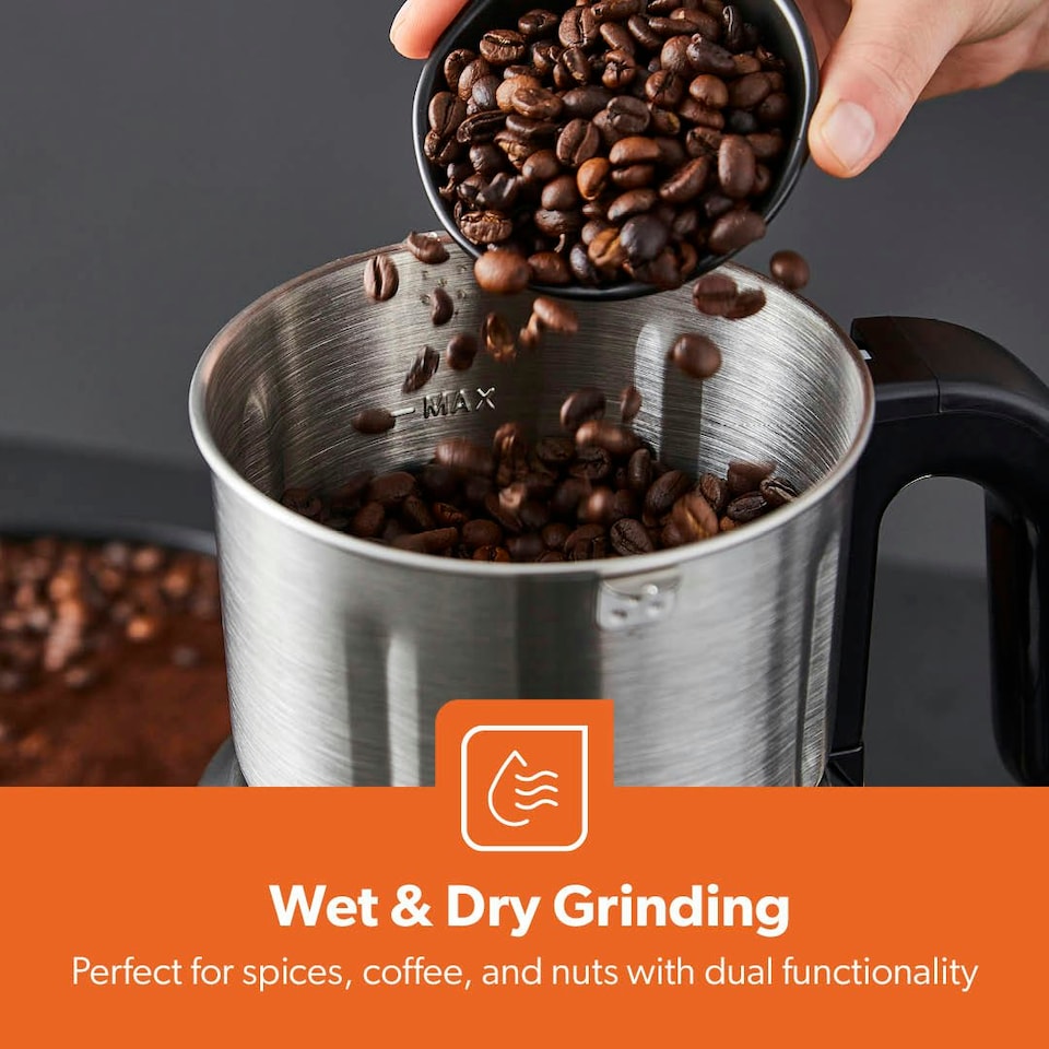image 1 of GEEPAS Wet & Dry Mixer Grinder, 600W Silver