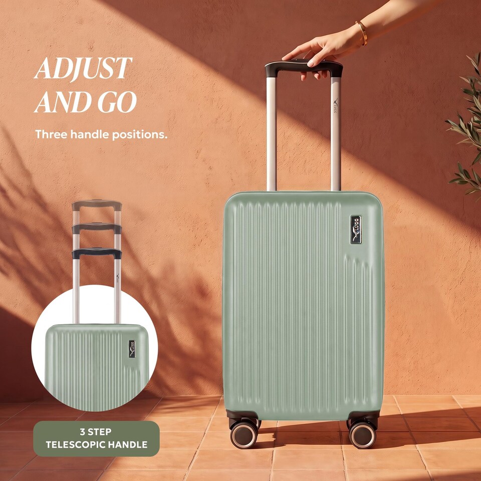 image 1 of Lugg Vacay Hard Shell Cabin Suitcase ABS 360 Spinner Wheels Water Resistant (40x30x20cm)