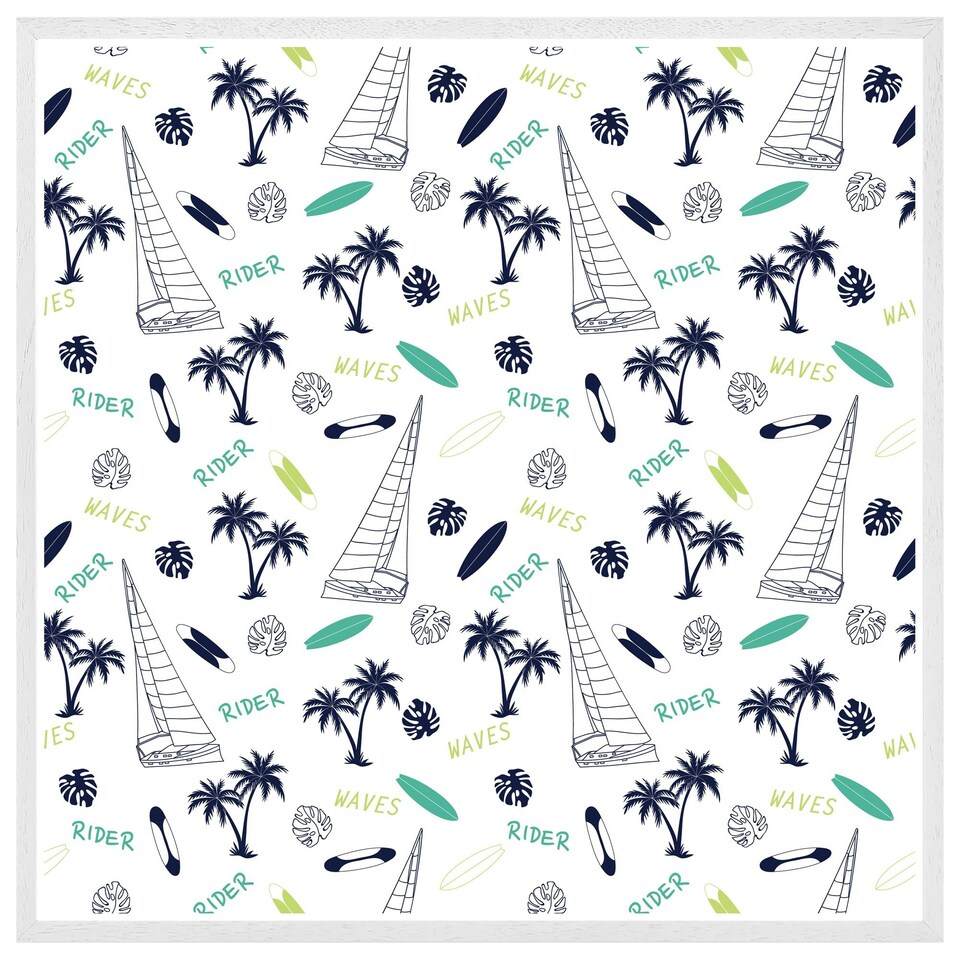image 1 of Waves rider (Picutre Frame) White | XS