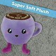 image 5 of Cappuccino Soft Toy Cute Plushie Huggable Cuddly Stuffed Toy 13cm Lilac