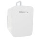 image 1 of MONCOOK Mini Fridge For Bedrooms - Small, Portable & Quiet - Glass Door Mini Fridge For Skincare, Food & Drinks - Cooling & Warming Function - 15L Grey