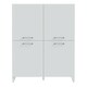 image 2 of Sali 4 Door Highboard in Light Grey