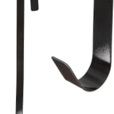 38Cm Metal Wreath Hanger Black - Sleek and Modern Design