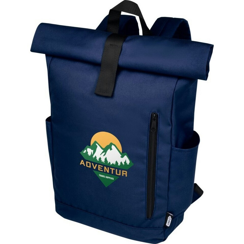 image 1 of Unbranded Byron Roll Up 18L Backpack - Navy - One Size Blue