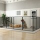 image 2 of PawHut 100cm 8 Panels Heavy-Duty Dog Playpen for Small, Medium Dogs