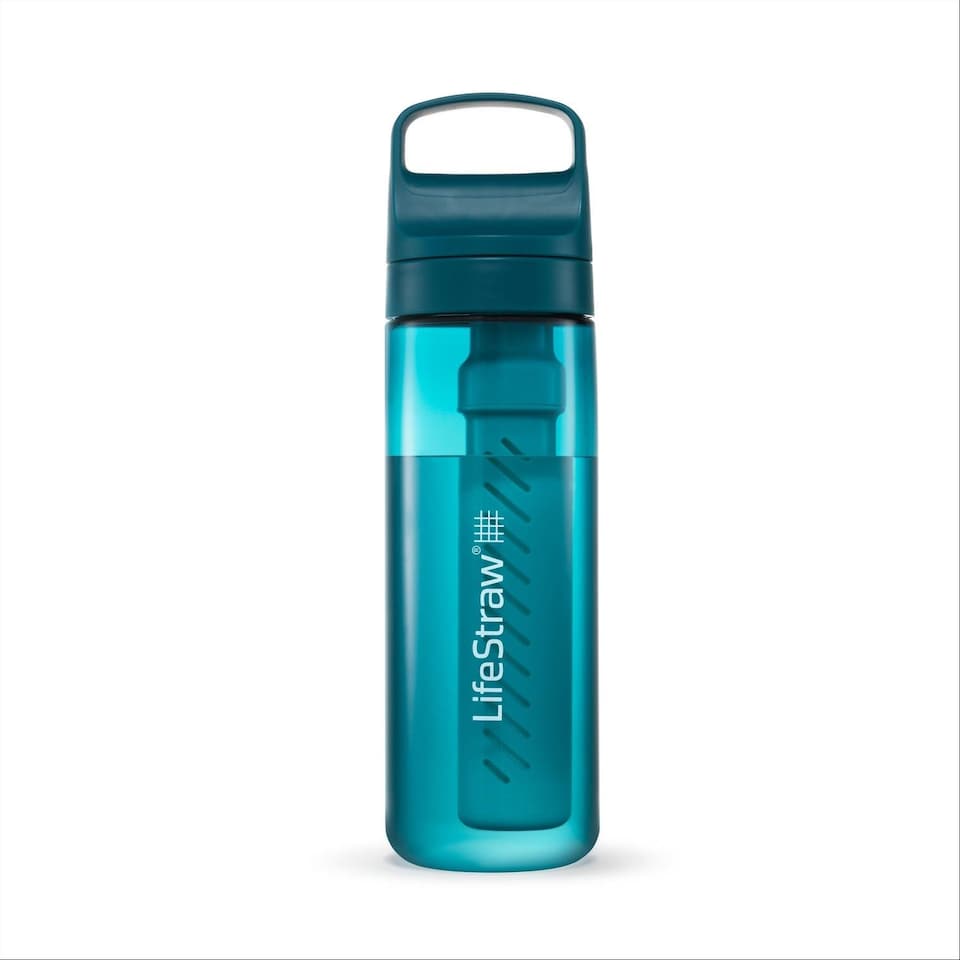 image 1 of LifeStraw Go 2.0 Water Filter Bottle 1L - Laguna Teal