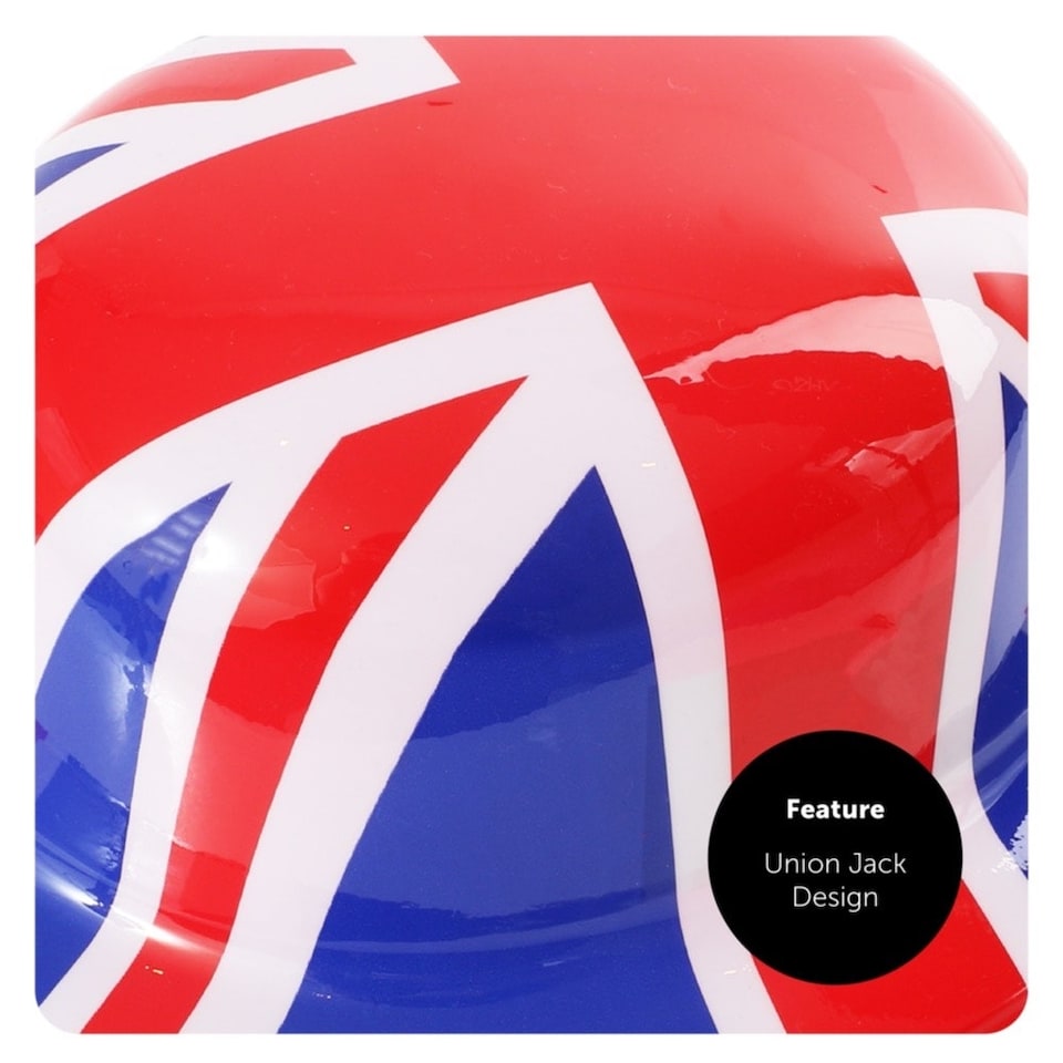 image 1 of Pack of 1 Wearable Union Jack Flag Cape & Crown Red | One Size