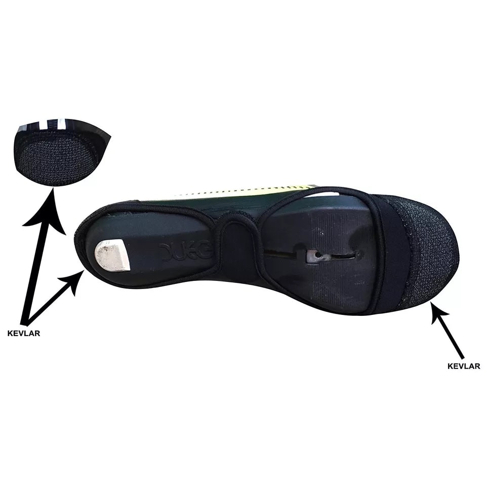 image 1 of AWE Bike Shoe Cover Neoprene/PU Reflective Black/Neon/Silver Waterproof Size 7-9