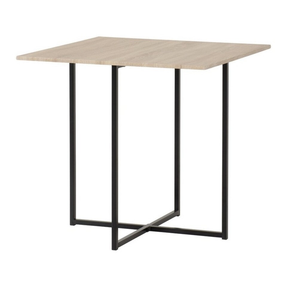 image 1 of Kent 1+4 Stowaway Dining Set - Sonoma Oak Effect/Black Brown