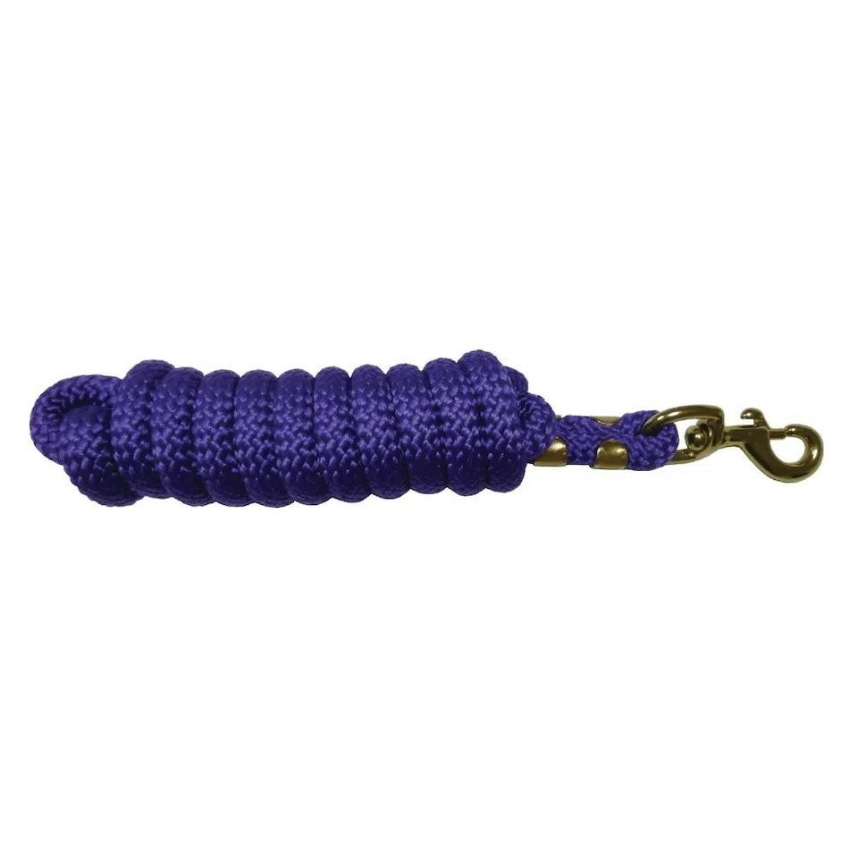 image 1 of Hy Plaited Horse Leadrope - Purple - 3m