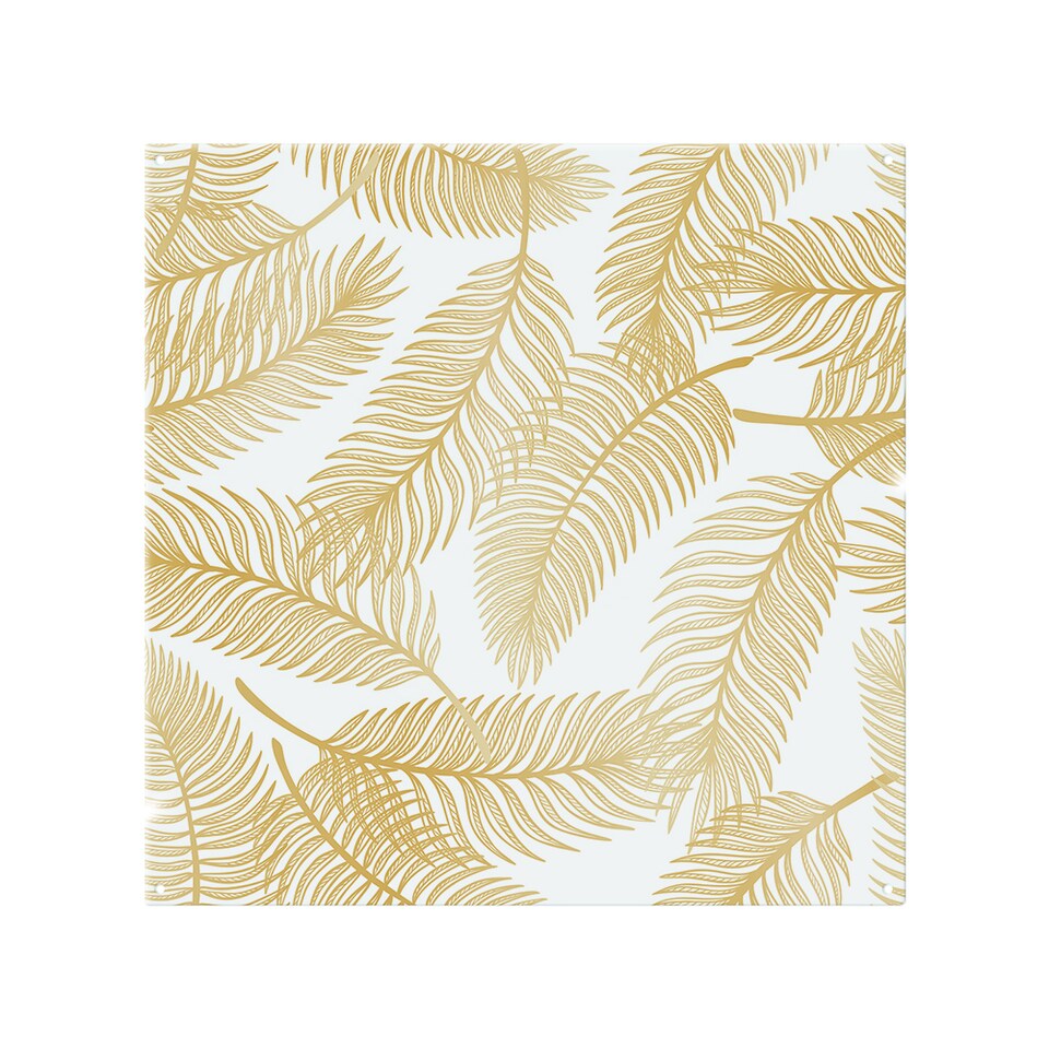 image 1 of Golden Leaves Splash Back | White