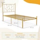 image 2 of COSTWAY 3FT Single Metal Bed Frame Slatted Platform
