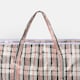 image 2 of OHS Large Reusable Check Print Clothes Laundry Storage Bag, 60L - Grey