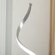 image 8 of HOMCOM Spiral Floor Lamp for Living Room with 3 Adjustable Brightness, Silver