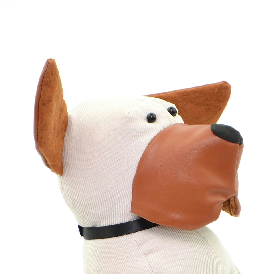 image 1 of Door Stop Weighted White Dog Door Stopper Kids Room Home Decor Gift
