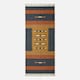 image 2 of Homescapes Lundi Orange and Blue Kilim Runner Cotton and Jute Rug - 80 x 180 cm