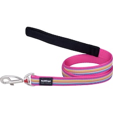 Dog Lead Design Horizontal Stripes Hot Pink 1.2m Pink | S